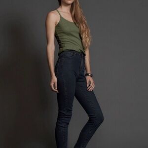 Denim Colab  Hyams Skinny Jeans High Rise Dark Wash Size 10 Denim #3A17 New NWT